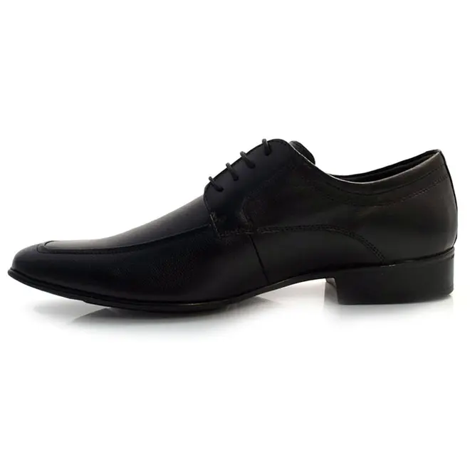 Sapato Social de Couro Jota Pe Detroit Preto 79101