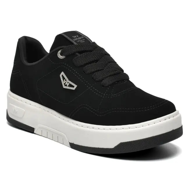 Tênis Casual Feminino Via Marte Preto 126-023-09