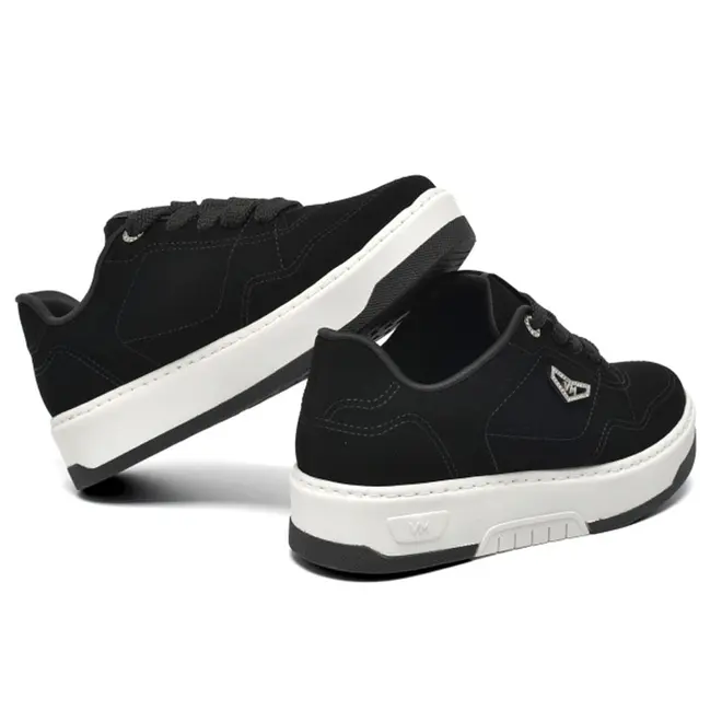 Tênis Casual Feminino Via Marte Preto 126-023-09