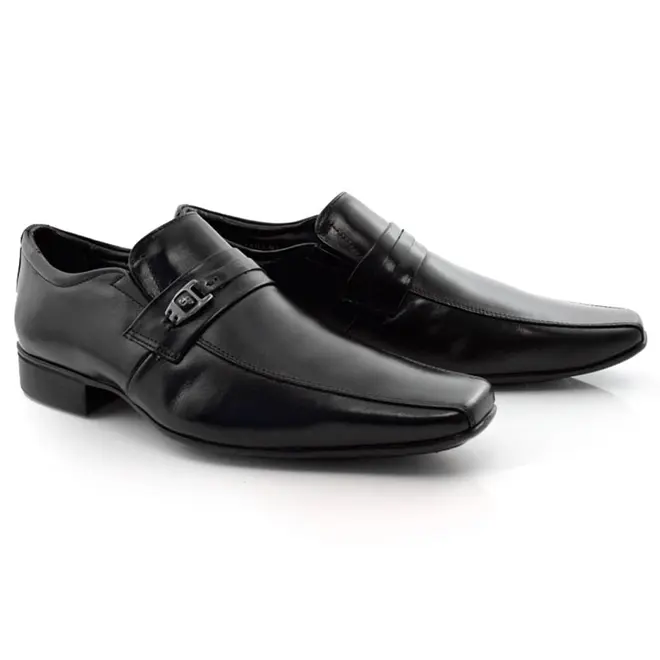 Sapato Social de Couro Jota Pe Air Vinitti Preto 77603