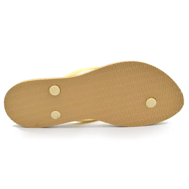 Chinelo Feminino Havaianas Slim Point Glitter Amarelo 4150157