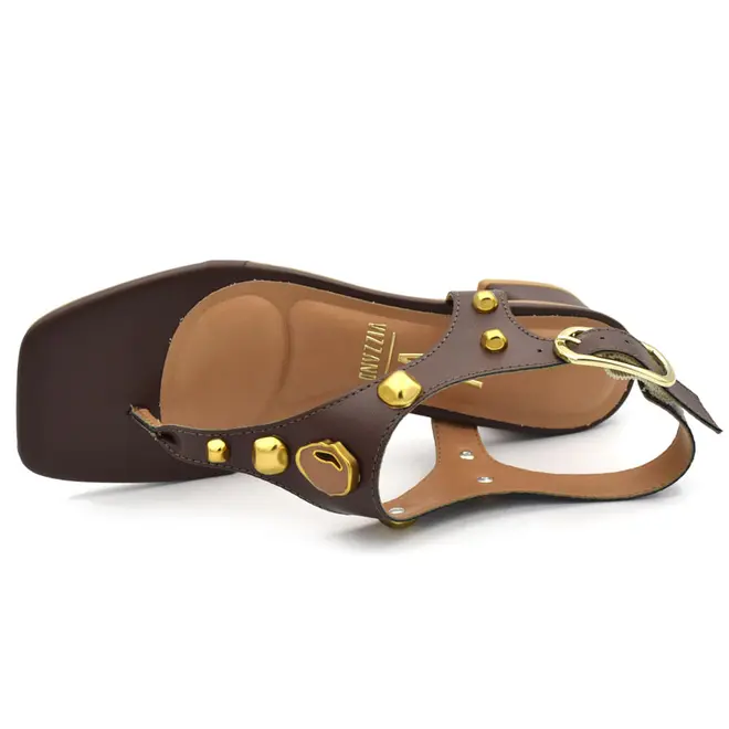 Sandália de Salto Bloco Feminina Vizzano Marrom 6454.142.7286