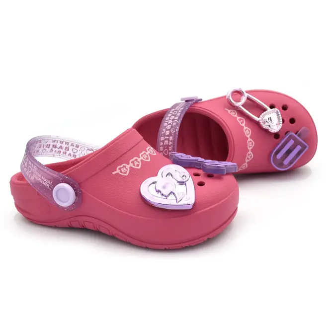 Babuche de Menina Barbie Pop Pins com Mochila do 23 ao 31 Rosa 23340