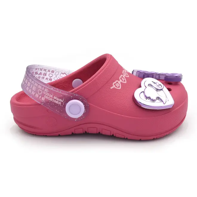 Babuche de Menina Barbie Pop Pins com Mochila do 23 ao 31 Rosa 23340