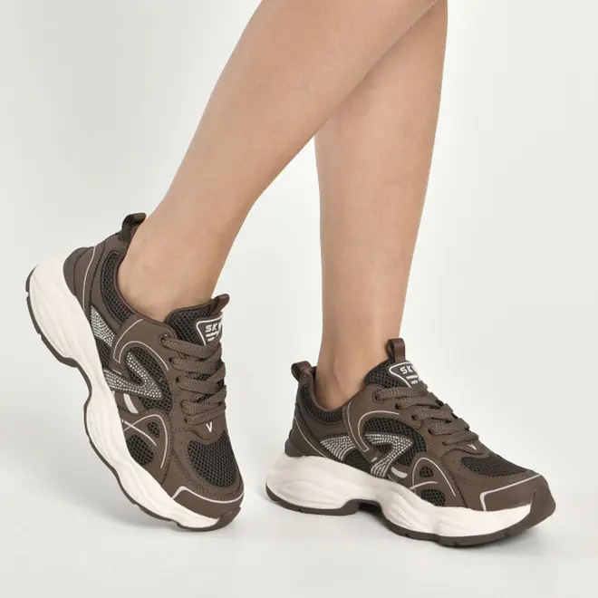 Tênis Casual Feminino Via Marte Marrom 158-025-21