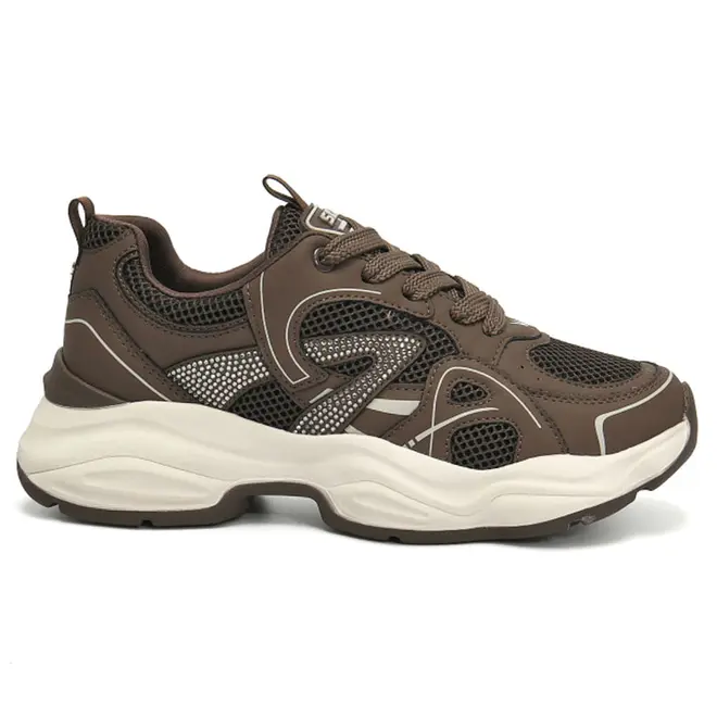 Tênis Casual Feminino Via Marte Marrom 158-025-21
