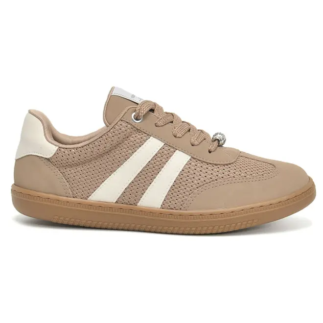 Tênis Casual Feminino Via Marte Bege 129-014-06