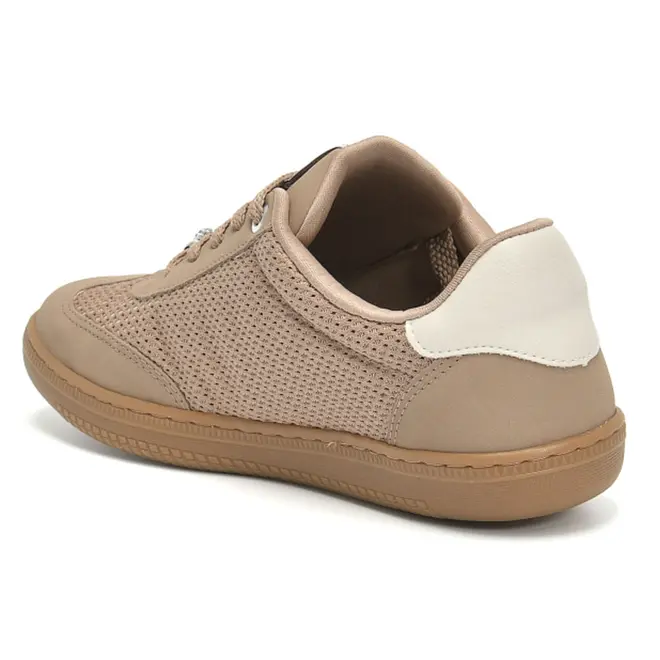 Tênis Casual Feminino Via Marte Bege 129-014-06