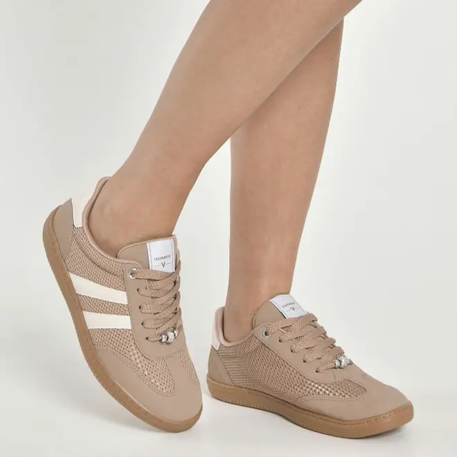 Tênis Casual Feminino Via Marte Bege 129-014-06