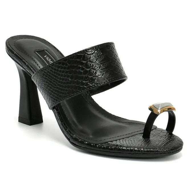 Tamanco de Salto Feminino Via Marte Preto 279-020-01