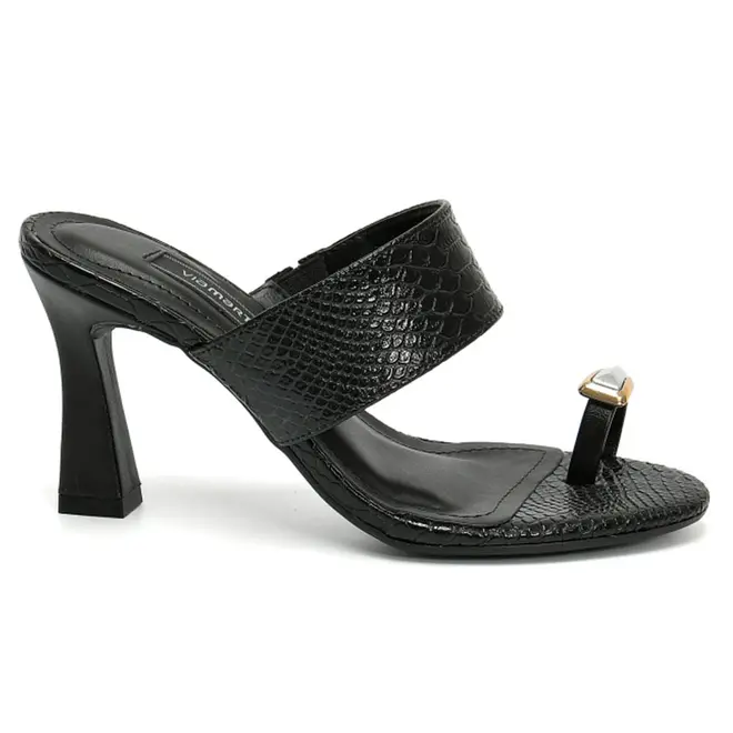 Tamanco de Salto Feminino Via Marte Preto 279-020-01