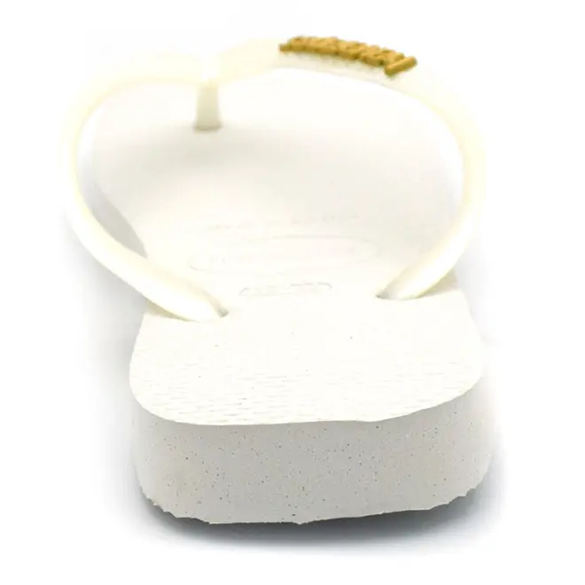 Chinelo Feminino Havaianas Top Logo Metalizado Branco 4127244