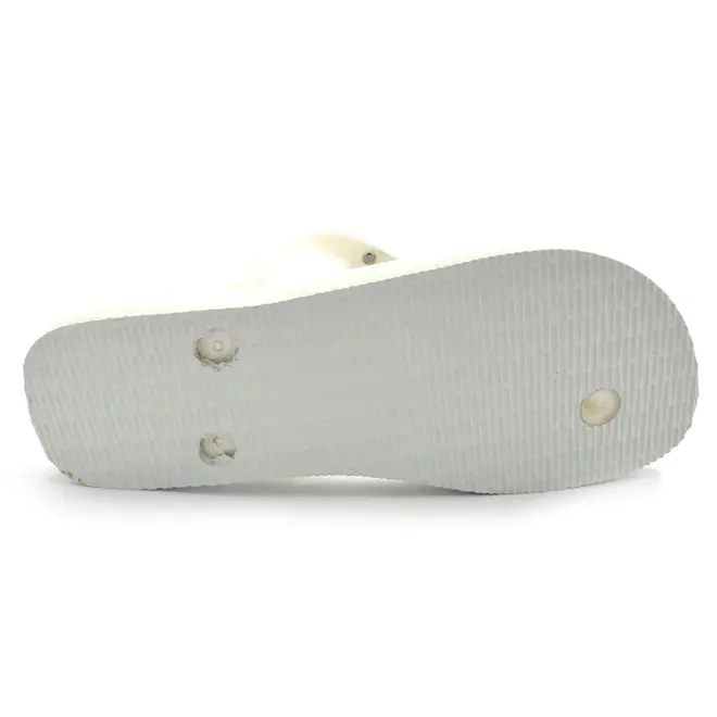 Chinelo Feminino Havaianas Top Logo Metalizado Branco 4127244
