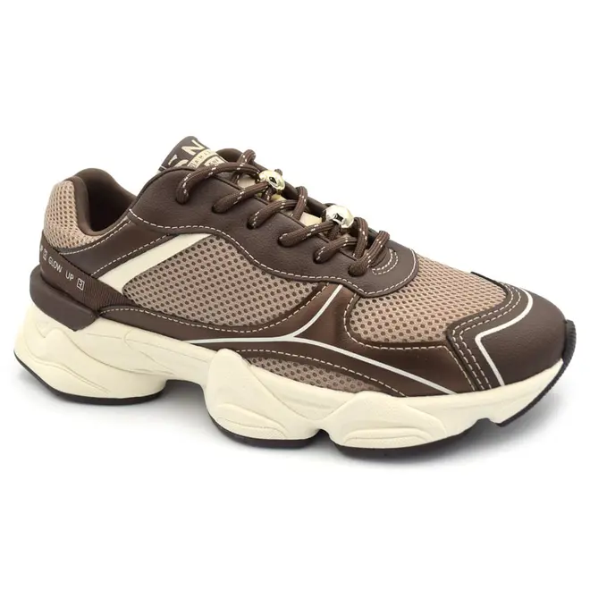 Tênis Casual Feminino Ramarim Marrom 2690101