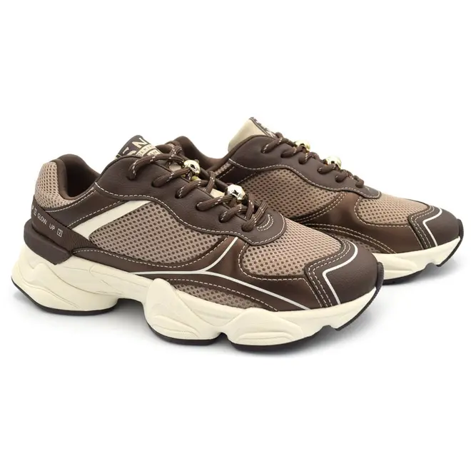 Tênis Casual Feminino Ramarim Marrom 2690101