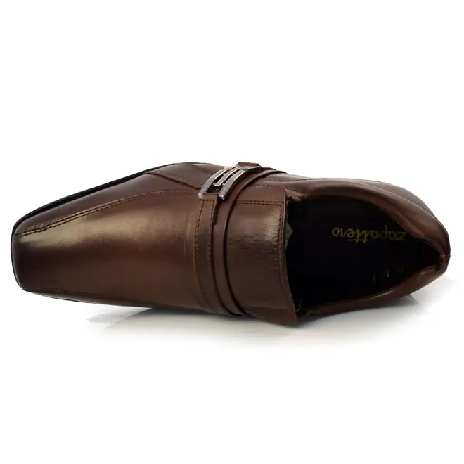 Sapato Masculino Zapattero Flex Marrom 8010