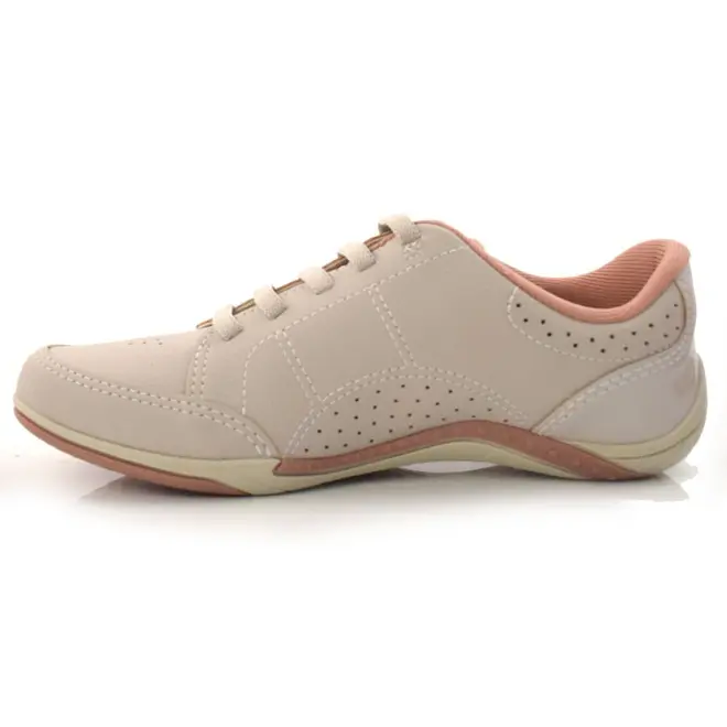 Tênis Casual Feminino Kolosh Creme C1299
