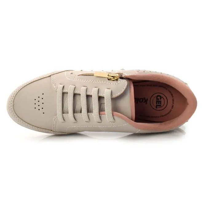Tênis Casual Feminino Kolosh Creme C1299