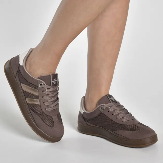 Tênis Casual Feminino Via Marte Marrom 362-003-02