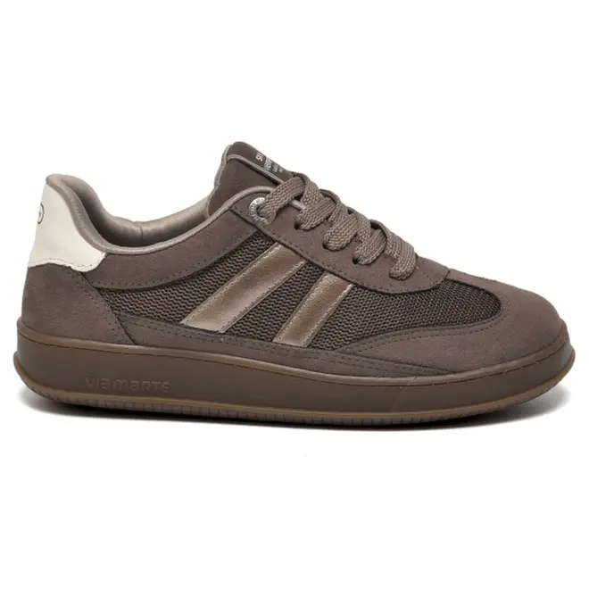 Tênis Casual Feminino Via Marte Marrom 362-003-02