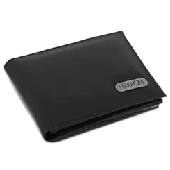 Carteira Masculina de Couro Ferracini Preto CFB-022