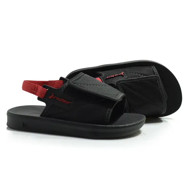 Chinelo Slide Infantil Rider do 19 ao 25 Preto 12414