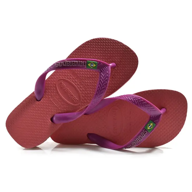 Chinelo Infantil Havaianas Brasil Logo Rosa 4110850 INF
