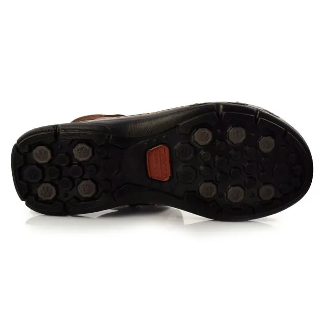 Papete Masculina de Couro Pegada - Tamanho Especial Marrom 530653 TM-ESP