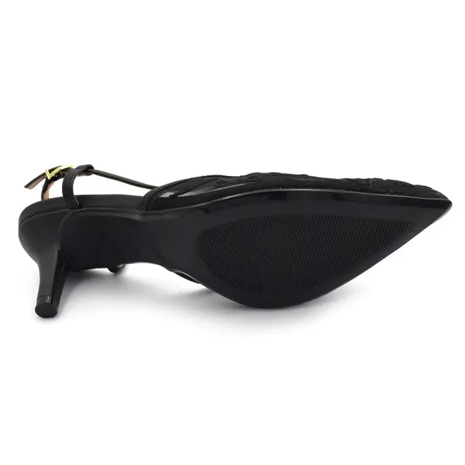 Scarpin Slingback Feminino Vizzano Preto 1185.1162.31477