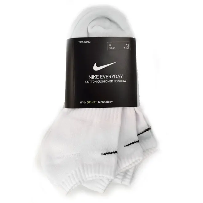 Kit de Meia Masculina Nike Cushio Branco SX7673-100
