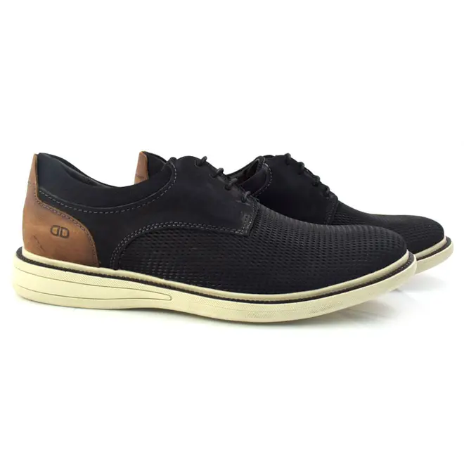 Sapato Social Masculino de Couro Bay Azul 273104
