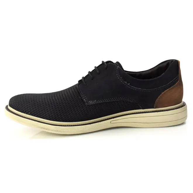 Sapato Social Masculino de Couro Bay Azul 273104
