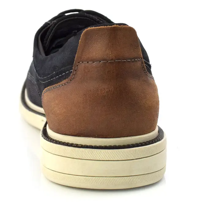 Sapato Social Masculino de Couro Bay Azul 273104