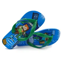 Chinelo Infantil Havaianas Top Minecraft Azul 4145125 INF