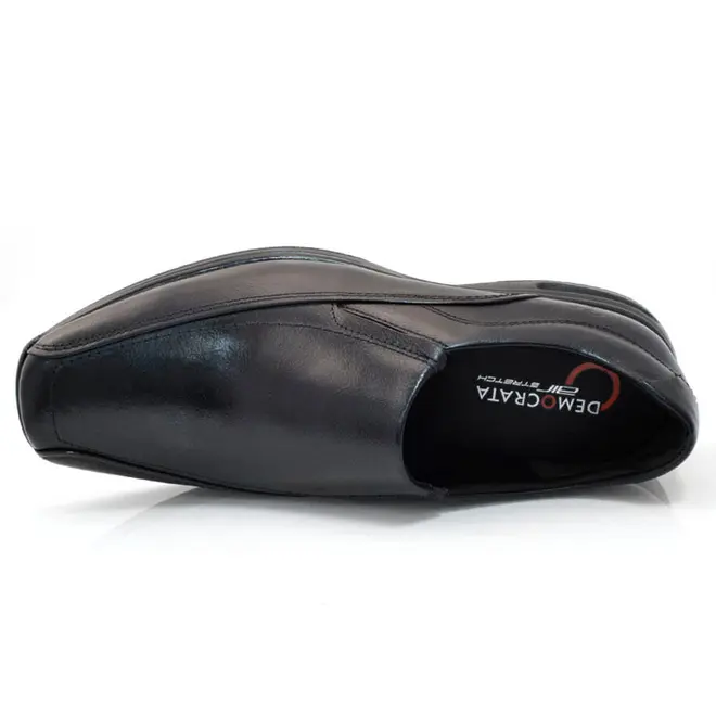 Sapato Social de Couro Democrata Air Sport Preto 448027