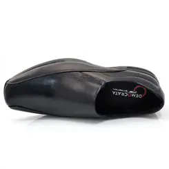 Sapato Social de Couro Democrata Air Sport Preto 448027