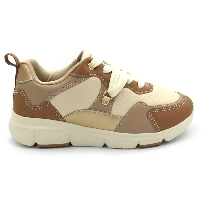 Tênis Casual Feminino Comfortflex Bege 2690304