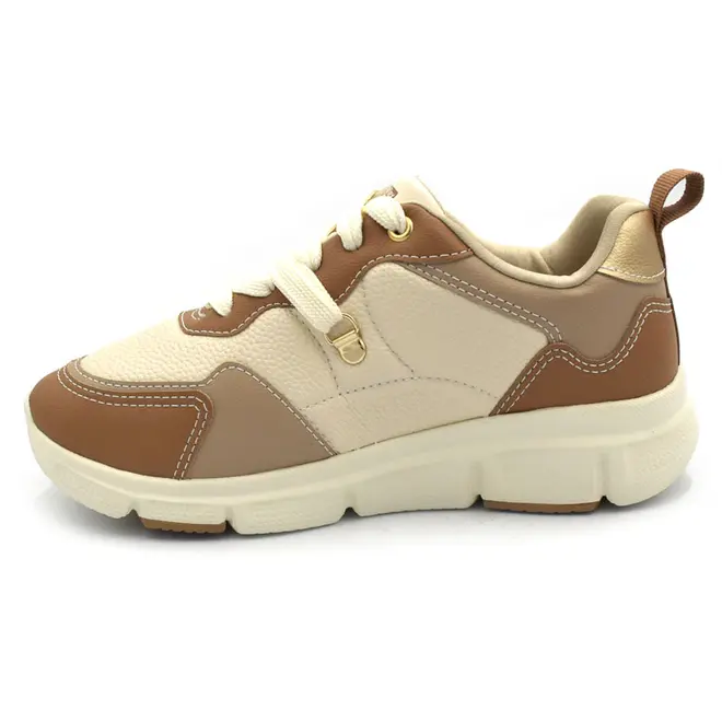 Tênis Casual Feminino Comfortflex Bege 2690304