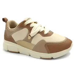 Tênis Casual Feminino Comfortflex Bege 2690304