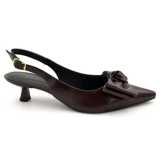 Scapin Slingback Feminino Cazzualen Marrom 2313-4057