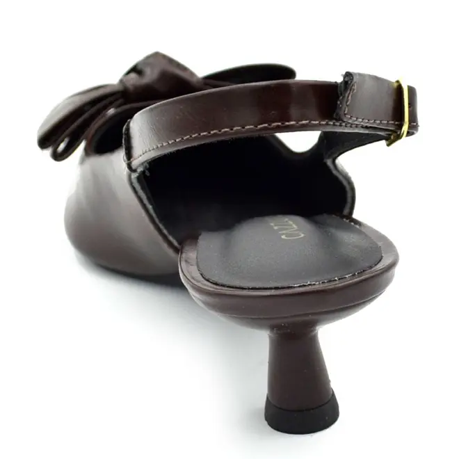 Scapin Slingback Feminino Cazzualen Marrom 2313-4057