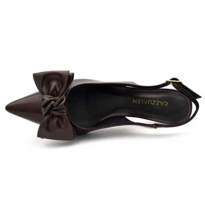 Scapin Slingback Feminino Cazzualen Marrom 2313-4057