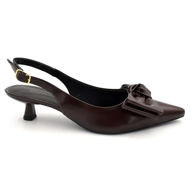 Scapin Slingback Feminino Cazzualen Marrom 2313-4057