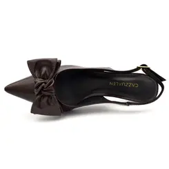 Scapin Slingback Feminino Cazzualen Marrom 2313-4057