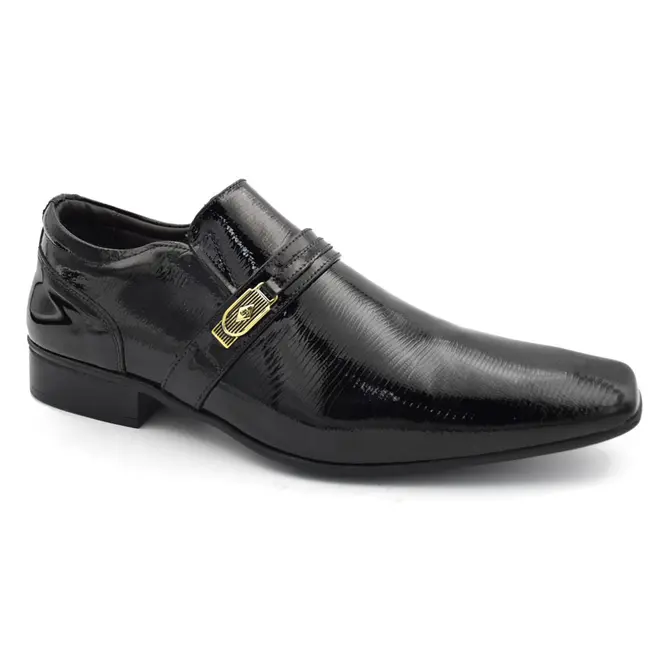 Sapato Social de Couro Masculino Jota Pe Air Phoenix Preto 74992