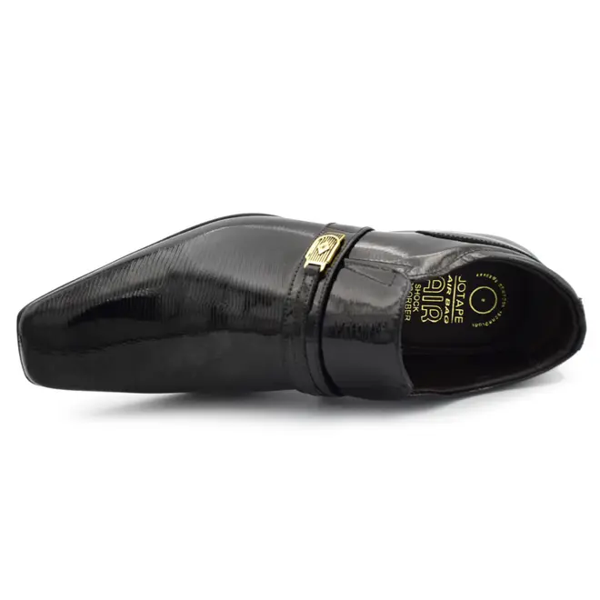 Sapato Social de Couro Masculino Jota Pe Air Phoenix Preto 74992