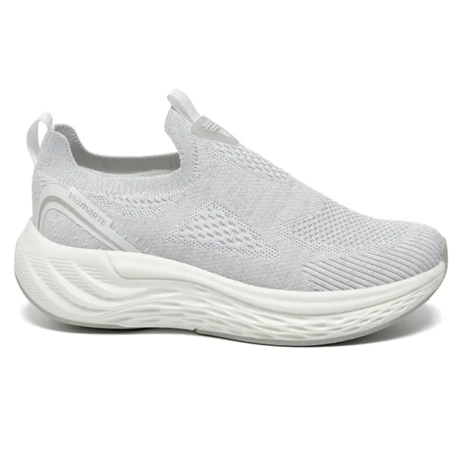 Tênis Slip On Feminino Via Marte Cinza 341-002-01