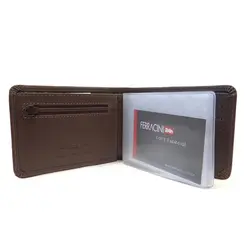 Carteira Masculina de Couro Ferracini Marrom CFB-021