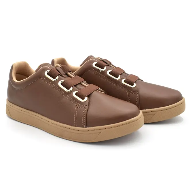 Tênis Casual Feminino Comfortflex Marrom 2565308