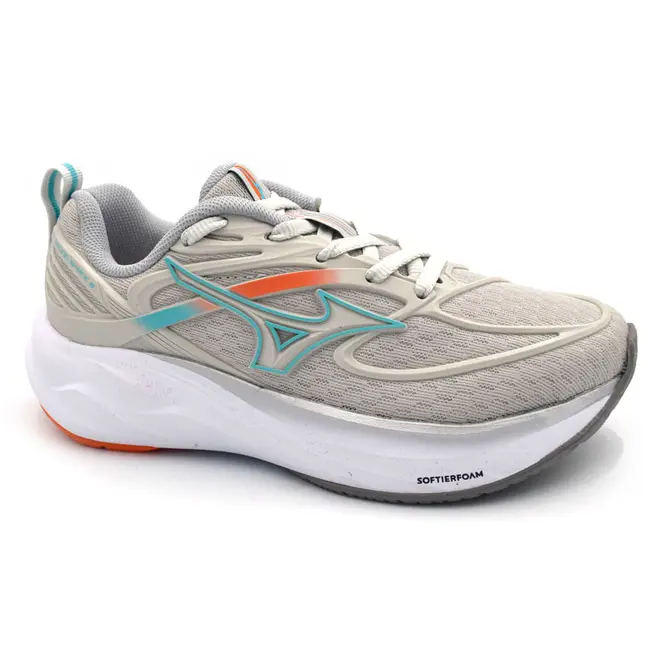 Tênis de Menina Mizuno Space 6 Cinza 101147147 JR